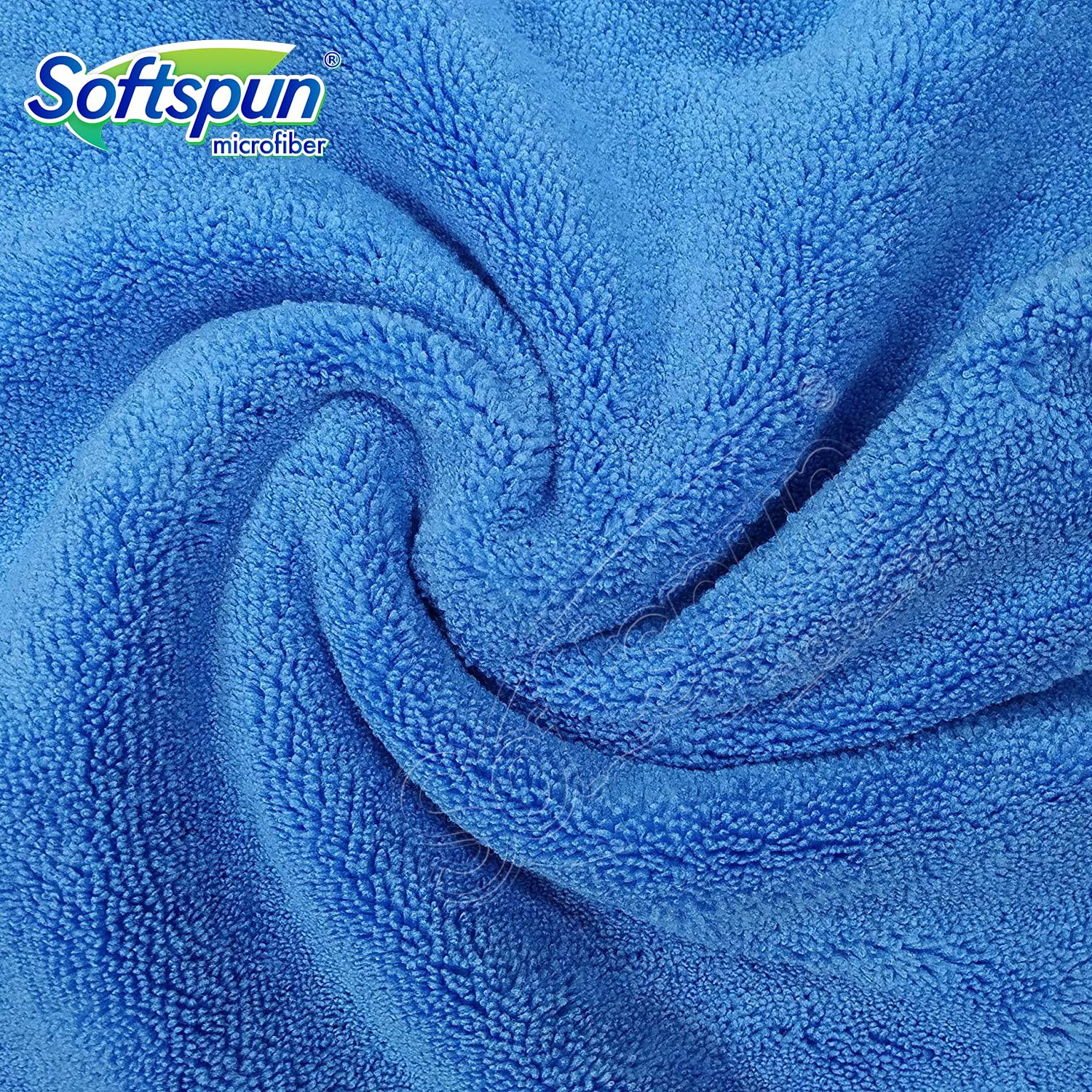 Softspun Microfiber High Loop Hair & Face Care Bath Towel 450 Gsm | Ultra Absorbent Super Soft & Comfortable Quick Drying Extra Large Towel (Sky Blue)
