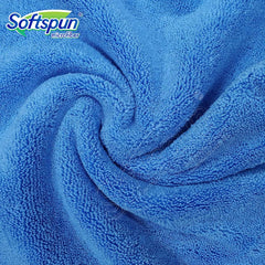 Softspun Microfiber High Loop Hair & Face Care Bath Towel 450 Gsm | Ultra Absorbent Super Soft & Comfortable Quick Drying Extra Large Towel (Sky Blue)