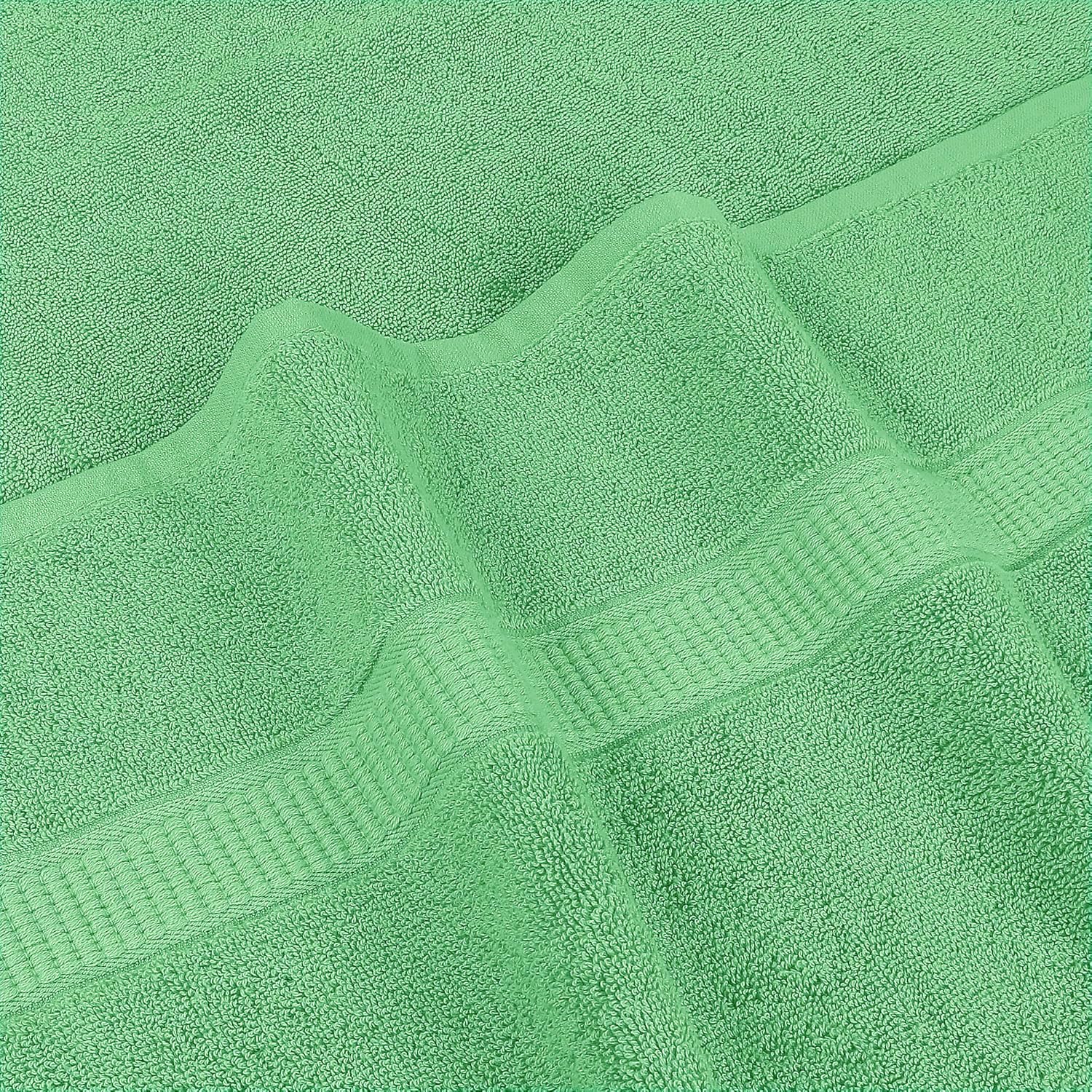 Rewop Microfiber Bath Towels 1200 Gsm | Large Size-Super Soft Coral Fleece Bathing Towel With Hook Quick Dry Super Absorbent-Bath Towel For Men & Women (Pista)- Pack Of 2