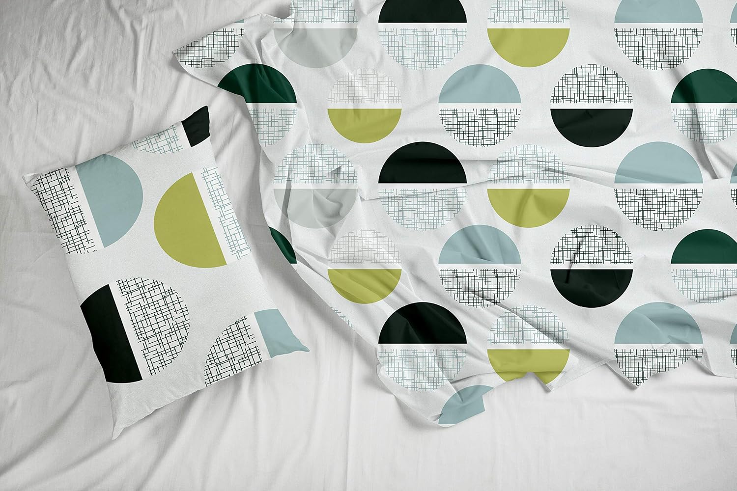 Printed Cotton King Size Bedsheet With 2 Pillow Covers | 104 X 104 Inches, Multicolor | Durability, Breathability, Softness, & Easy Maintenance