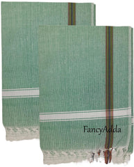 Fancyadda 100% Cotton Extra Large Bath Towel 700 Gsm (Green) - 2 Pieces