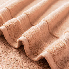Vilasiya Plushwave 100% Cotton Bath Towel 650 Gsm | Zero Twist Yarn Luxurious Soft & Extra Absorbent Bath Towel (Peach)