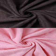 Bathriene 100% Bamboo Large Size Bath Towel 1200 Gsm | Luxury Bath Towel Highly Absorbent, Ultra Soft & Anti Microbial (Midnight Grey & Plush Pink) - Pack Of 2