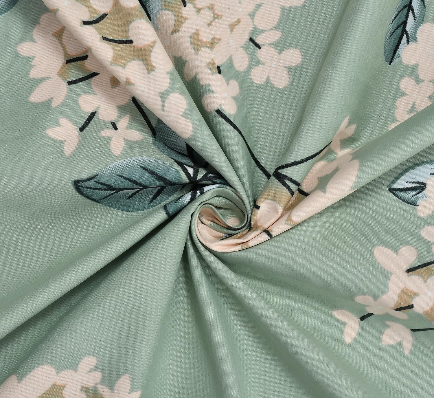 King Size Elastic Fitted Bedsheets With 2 Pillow Covers - 90 X 100 Inches, Pista Green | Soft Wrinkle Free & Breathable Elastic Bedsheets - Durable & Long Lasting Bedsheet