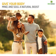 Richerbs Natural Vitamin C Double Strength Formula | Natural Sourced Vitamin C With Zinc | Immunity, Antioxidant & Skincare For Men And Women | 60 Tablets , 100gm 0.2lbs Each Pack Of 2