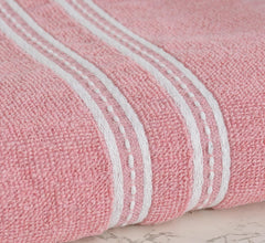 Cotton Bolls Polycotton Large Size Terry Cotton Bath Towel 400 Gsm (Baby Pink)
