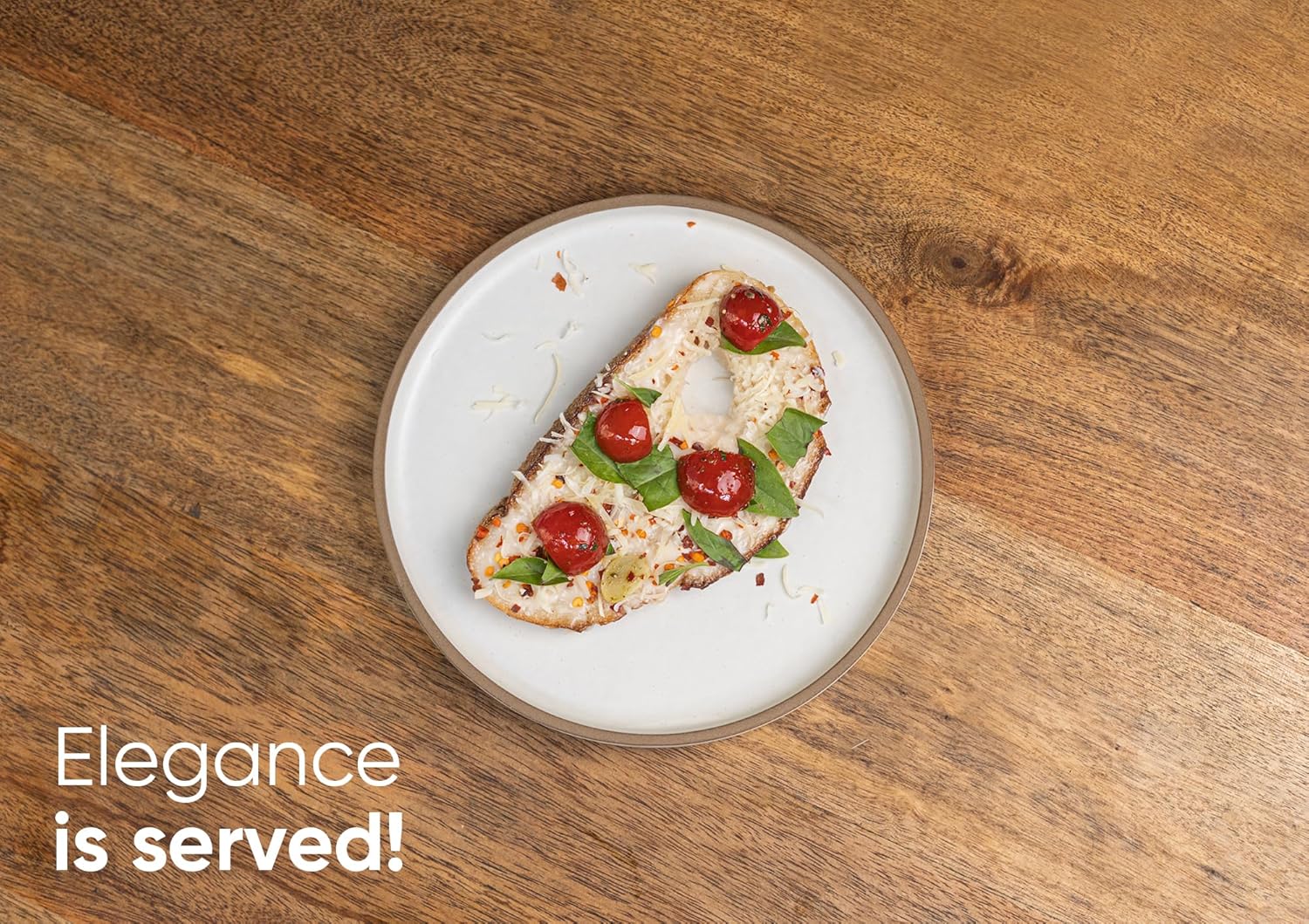 Quarter Plates Set Of 6, Off White Artisanal Series | Premium Stoneware Dessert Plates - Snacks Plates Set With Matte Finish | Snack Plate - Small Plates | Japandi Quarter Plates