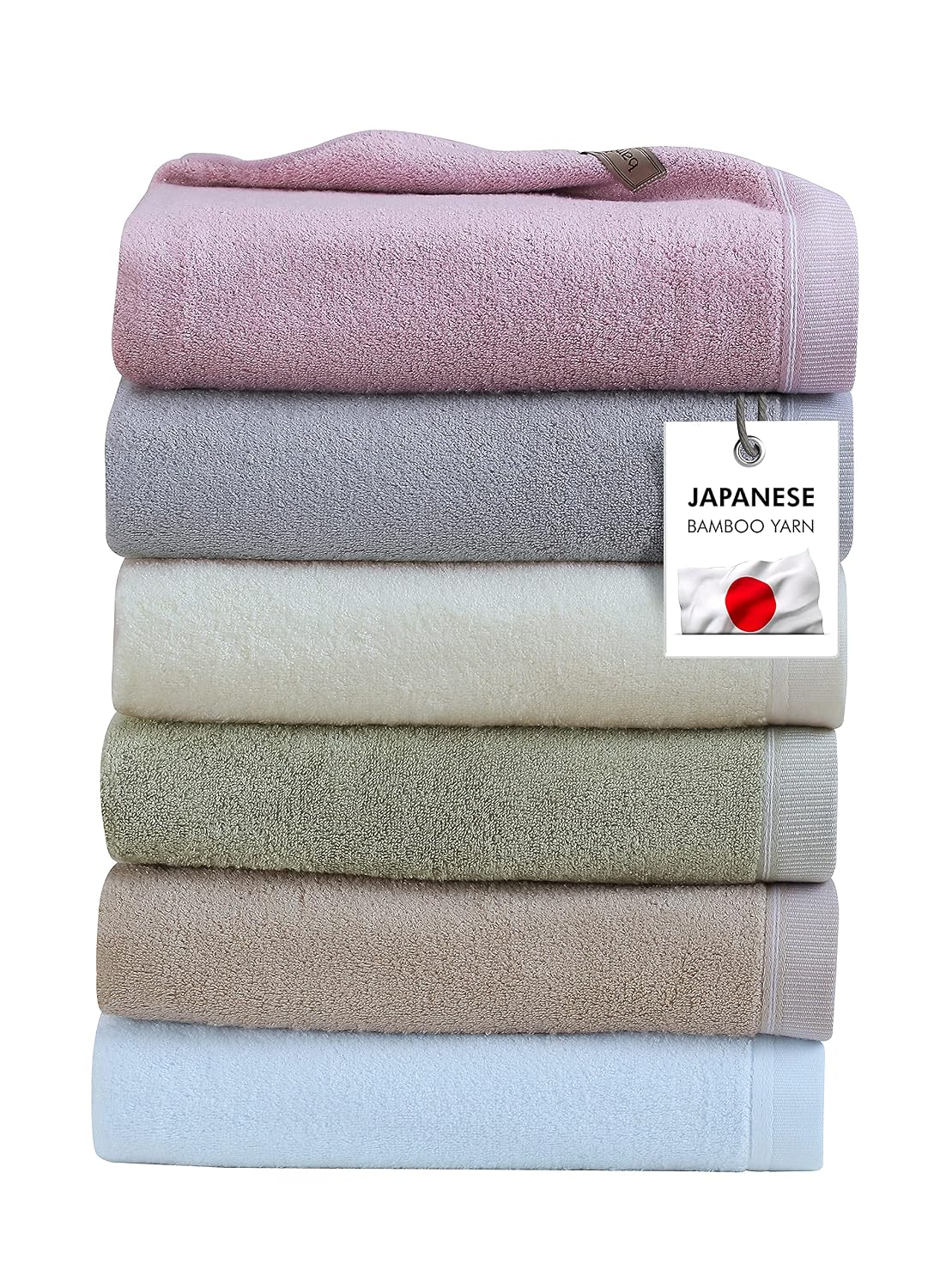 Spread Spain Bamboo Bath Towels 360 Gsm | Large Size Bamboo Bath Towel High Absorbent & Soft Bath Towel For Men & Women 2 Piece (Ash)