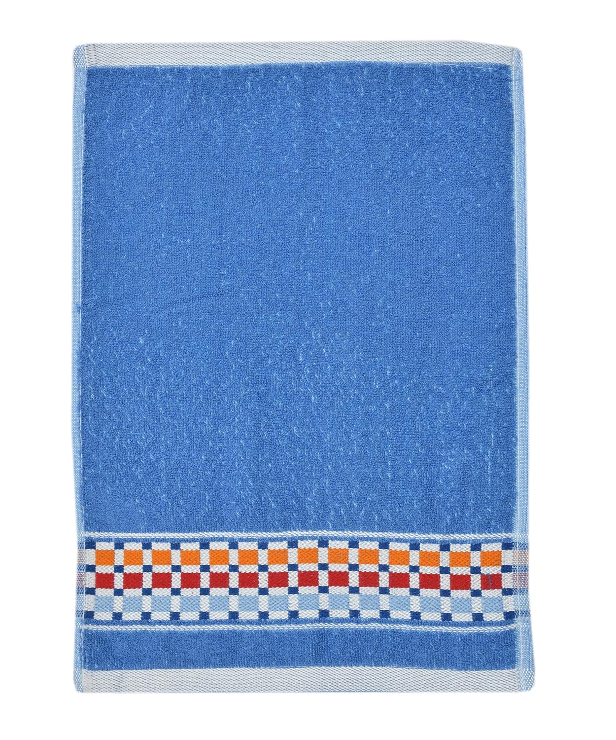 Outlay Home Ultra Soft & Super Absorbent Hand Towels 800 Gsm | Decorative Silver Border (Pink, Yellow, Orange, Green, Coral, Blue)- Set Of 6