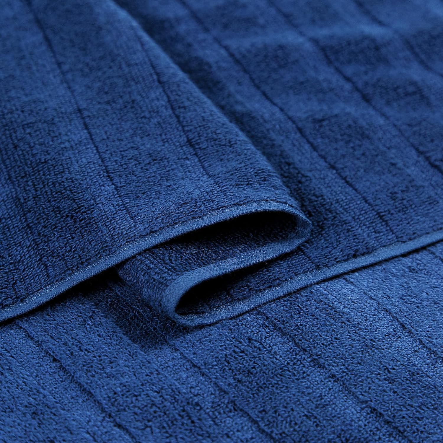 Mytrident Quick Dry 100% Cotton Face Towel 450 Gsm (Navy Blue) - 3 Pcs