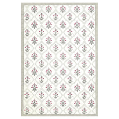 Cotton Single Bedsheet For Single Bed With 1 Pillow Cover - 60 X 90 Inches, White & Pink | 240 Thread Count - Breathable & Lightweight | Perfect For All-Season Use