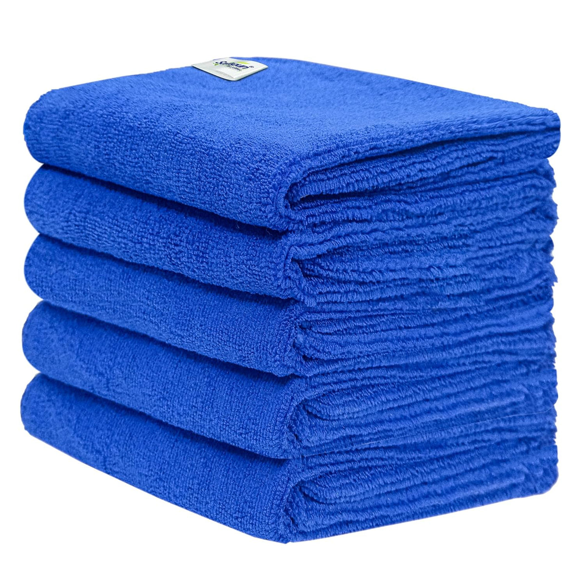 Softspun Microfiber Cloth 340gsm | Super Soft Absorbent Cleaning Towels Cleans & Polishes Everything In Your Home (Pack Of 5)- Blue