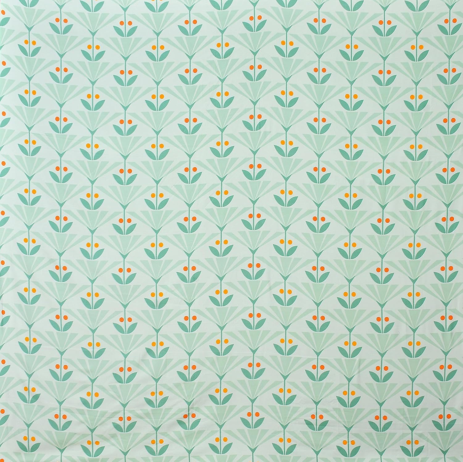 100% Cotton Double Bedsheets With 2 King Size Matching Pillow Covers - 90 X 90 Inches, Mint Green | Ideal For House, Bedroom, Hotel, Guest House
