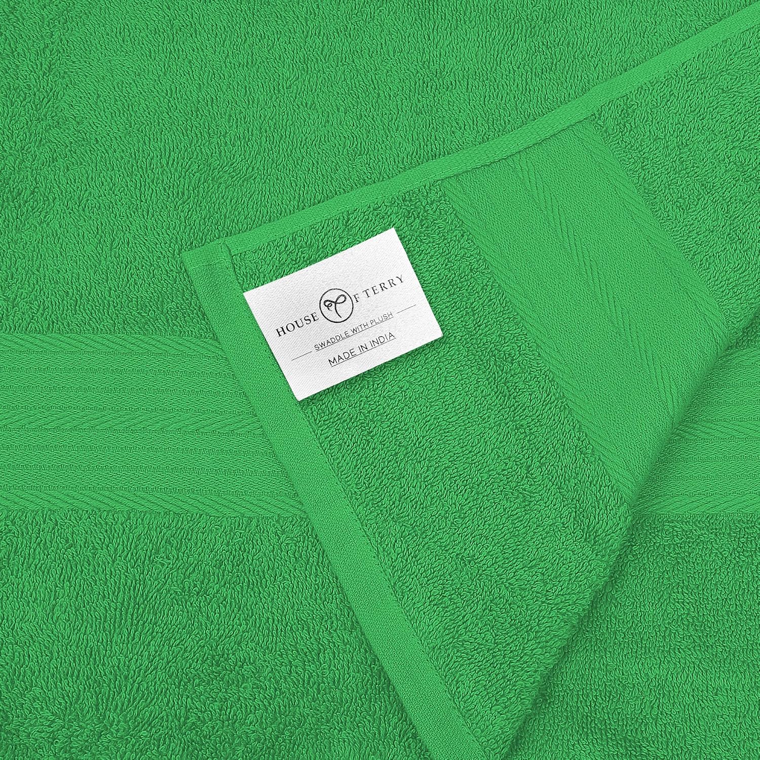 House Of Terry 100% Cotton Bath Towel 500 Gsm | Quick Dry, Soft & Absorbent, Fade-Resistant, Skin-Friendly, For Men & Women Towel (Spring Green)