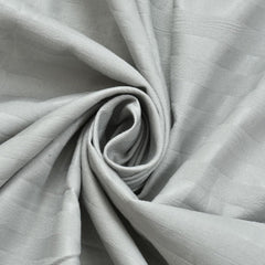 Pure Cotton Satin Stripes Plain King Size Bedsheet For Double Bed With Two Pillow Covers - 90x90 Inches, Grey | Ideal For Daily Use & Gifting Bedsheet