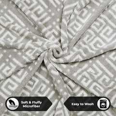 Story@Home Bath Towel Large Size 500 Gsm | Microfiber Towels For Men, Women & Kids (Frost Checks)