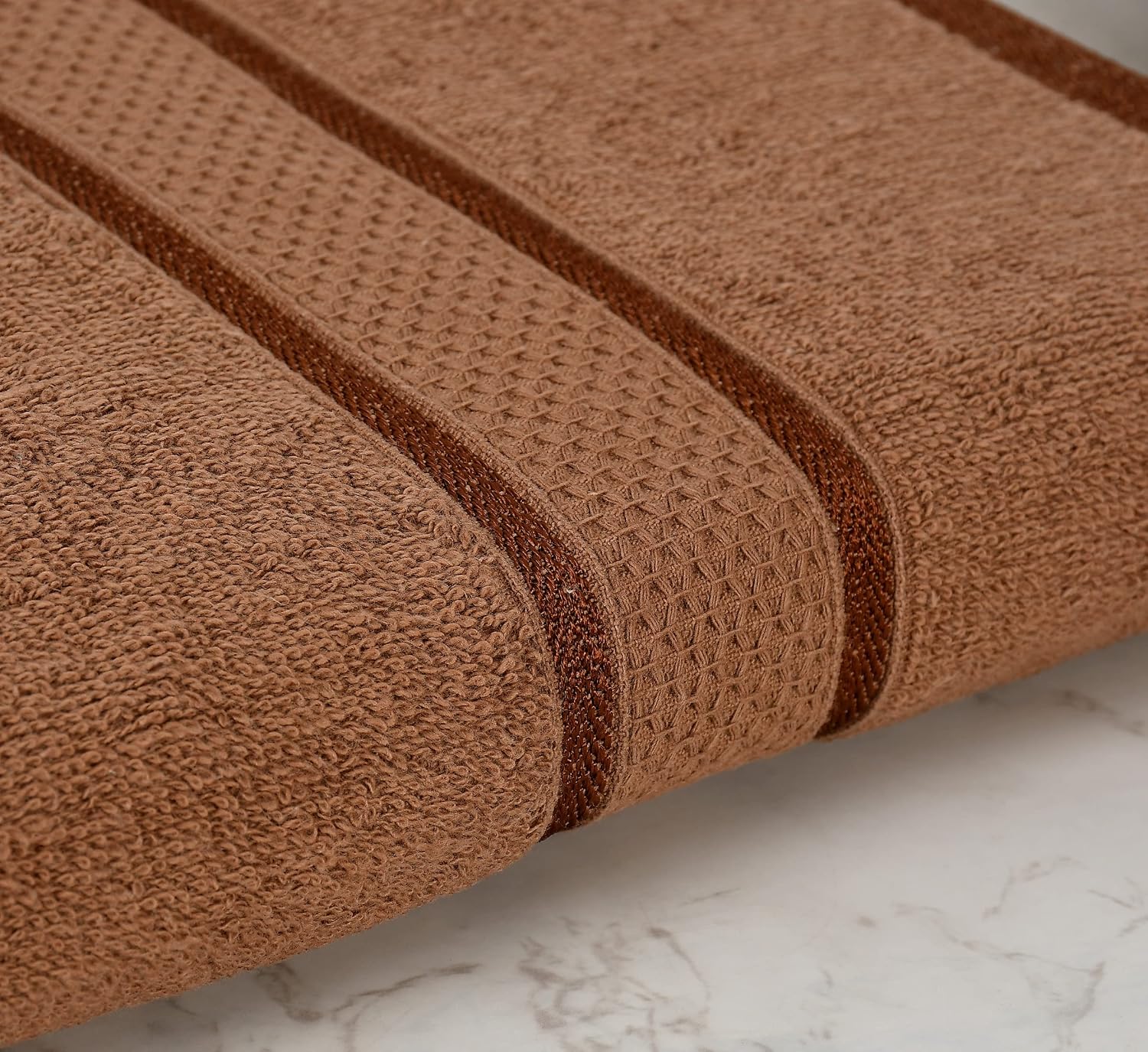 Bombay Dreams 100% Pure Cotton Quick Dry Bath Towel 500 Gsm | Bath Towel Set For Men & Women | Hypoallergenic Soft & Skin Friendly | High Water Absorber (Coffee)