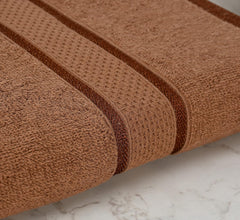 Bombay Dreams 100% Pure Cotton Quick Dry Bath Towel 500 Gsm | Bath Towel Set For Men & Women | Hypoallergenic Soft & Skin Friendly | High Water Absorber (Coffee)