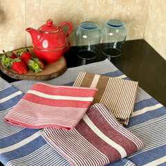 Pixel Home Large Kitchen Towels 300 Gsm | Cotton For Home Soft & Absorbent Hand Towel For Kitchen Cleaning & Quick Drying Of Plates & Glasses (Set Of 4)- Multicolour