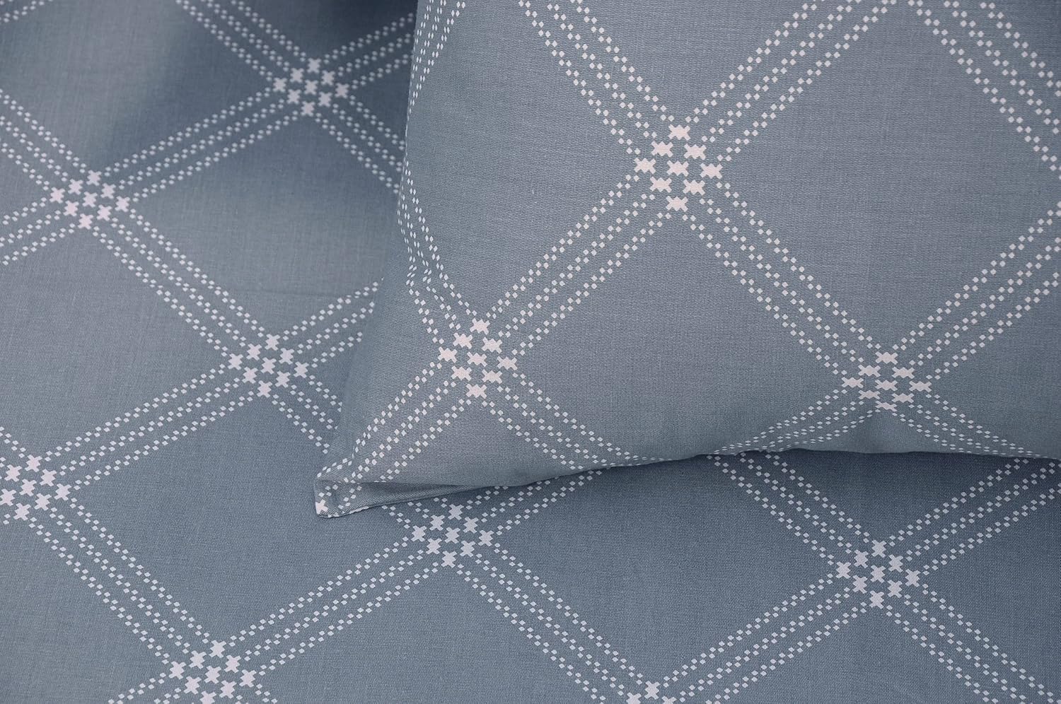 Premium Cotton Bedsheet For Double Bed King Size With 2 Pillow Covers - (108 X 108 Inches) Grey | Ideal For All Season Comfortable Bedsheet