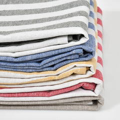 VäRde Premium Handloom Bath Towels 180 Gsm | Towel For Men & Women | Striped & Solid Pattern (Blue, Pink, Green, Brown & Black, Set Of 5)