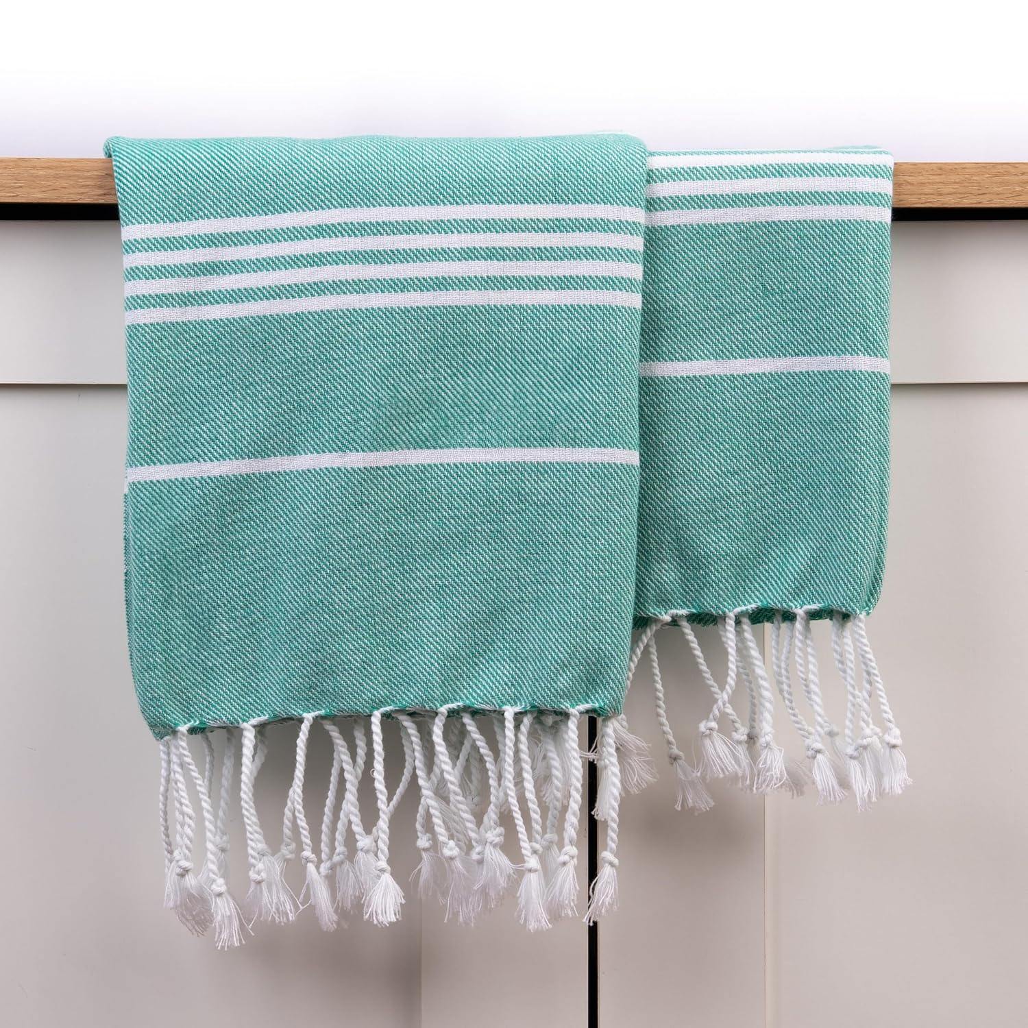 Haber Premium Basic Large Size 100% Cotton Towel 300 Gsm | Soft, Absorbent & Comfortable Quick Dry Bath Towels - Mint (1 Pcs)