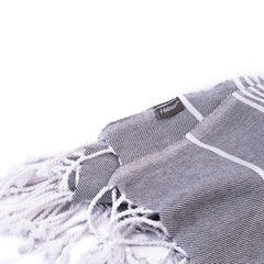 Haber Premium Basic Large Size 100% Cotton Towel 300 Gsm | Soft, Absorbent & Comfortable Quick Dry Bath Towels - Grey (1 Pcs)