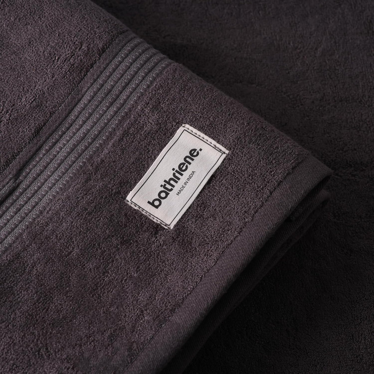 Bathriene 100% Bamboo Bath Towels 600 Gsm Large Size | Luxury Bath Towel Highly Absorbent, Super Soft, Quick Dry & Skin Friendly (Midnight Grey)