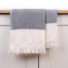 Haber 100% Bamboo Large Bath Towel 240 Gsm | Ultra Soft, Light Weight & Quick Dry Bath Towel For Travel, Gym, Beach, Pool & Yoga (Cobalt Blue)