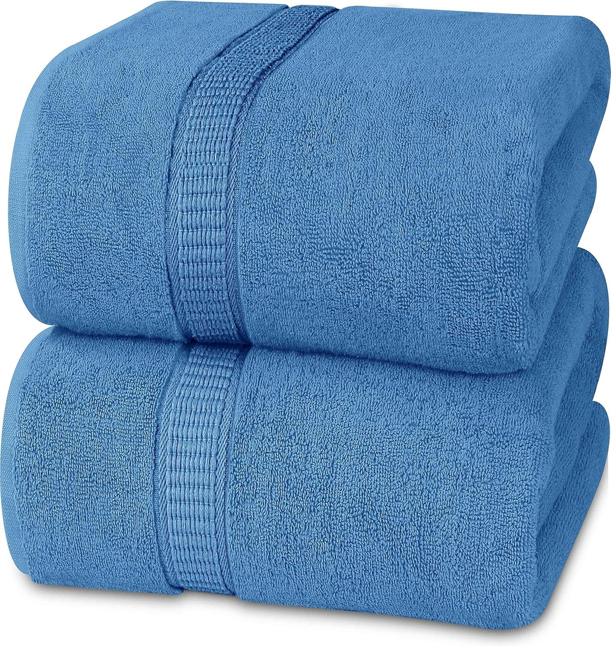 Rewop Microfiber Bath Towels 1200 Gsm | Large Size-Super Soft Coral Fleece Bathing Towel With Hook Quick Dry Super Absorbent-Bath Towel For Men & Women (Blue)- Pack Of 2