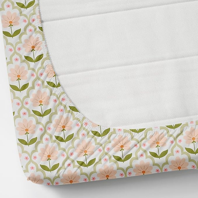 All Around Elastic Fitted Printed Bedsheets For Double Bed Elastic Fitted With 2 Pillow Covers - Size-60 X 78 Inch, Orange | Beautiful Print For Luxury Bedsheets