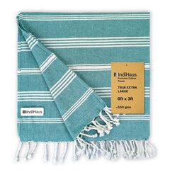 Indihaus Premium Extra Large Cotton Towel 380 Gsm | Soft, Absorbent & Comfortable Quick Dry Bath Towels Large Size (Ocean Teal)