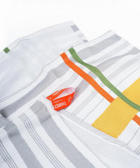 Thirsty Towel Bamboo Bath Towel 460 Gsm | Super Soft & High Absorbency Towels, Light Weight, & Quick Dry Towels (Tangerine Dream & Just Stripes)- Pack Of 2