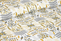 100% Cotton Jaipuri Bedsheet For King Size (90 X 103 Inches, Yellow & Grey) With 2 Pillow Covers | Perfect For Everyday Use, Guest Rooms, Or Gifting On Special Occasions