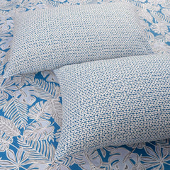 Bedsheet For Queen Size - 88 X 96 Inches, With 2 Pillow Covers, Blue & White | Ideal For Daily Use & Gifting Bedsheet | Designer Printed Bedsheet Set
