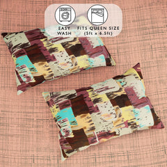 Bedsheets For Double Bed With 2 Pillow Covers - 88 X 100 Inches, Peach | Ideal For Home Decor, Guest Home, Hotel