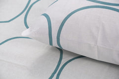 Single Bed Sheet Size - 55 X 88 Inches With 1 Pillow Covers, White | Wash Dark Colors Separately | Lightweight, Soft, & Comfortable Bedsheet
