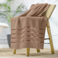 Spread Spain Roman Face Towel 600gsm | With Cotton Quick Dry Ultra Soft | Pack Of 2 (Brown)