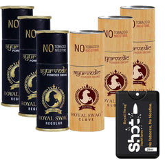 Royal Swag Ayurvedic & Herbal Cigarettes Regular Flavour & Clove Flavour 15 Sticks Each With 20ml Shot Anti Addiction Spray - (30 Sticks)