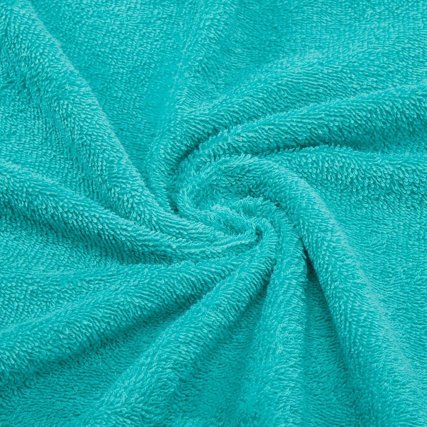 Welspun 100% Cotton Quik Dry Bath Towel 380 Gsm | High Absorbency Super Soft, Fast Drying Bath Towels Large Size (Sea Green)