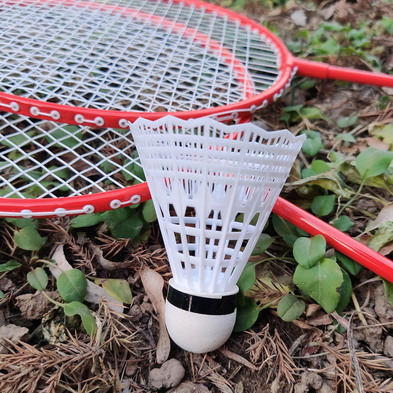 Taktzeit Badminton Nylon Shuttlecocks Birdies For Training And Backyard Family Game | White , Pack Of 12