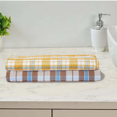 Pyaro Premium Bath Towel 600 Gsm | Soft Cotton Handloom Bath Towels Large Size For Men & Women Light Weight & Quick Dry Towel (Pack Of 2)