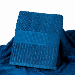 Mush Hearth & Haven Bamboo Large Size Bath Towels 450 Gsm | Bamboo Bath Towel Soft, Highly Absorbent & Quick Dry (Steel Blue)