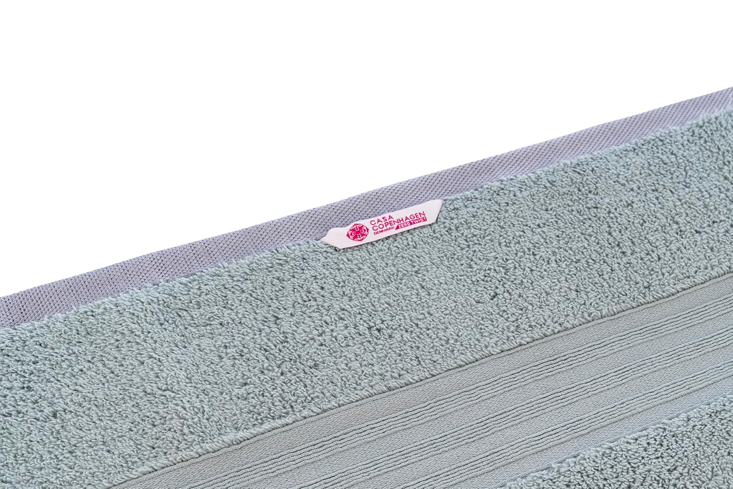 Casa Copenhagen Egyptian Cotton Zero Twist 1 Pcs Large Bath Towel 500 Gsm (Grey Violet)