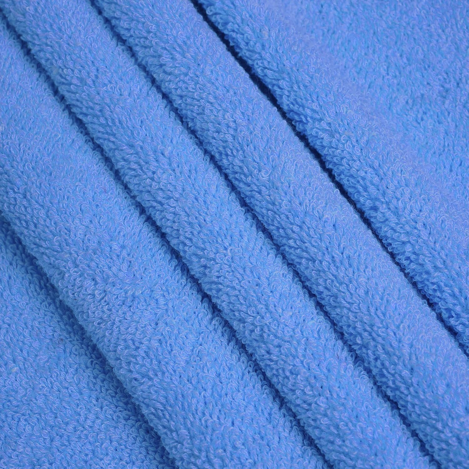 Cross Wave Exim Cotton Bath Towel 450 Gsm | Ultra Soft & Absorbent Towel (Blue)