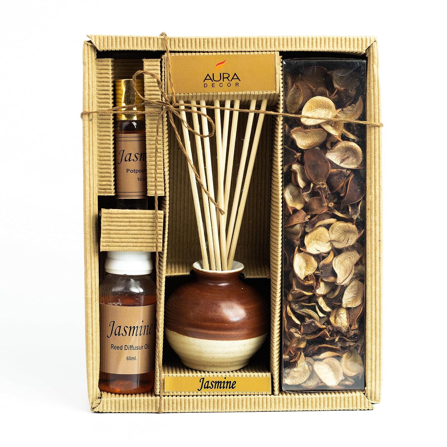 JASMINE REED DIFFUSER | POTPOURRI OIL WITH STICK BEST FOR GIFTING YOUR LOVED