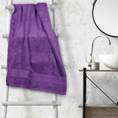 Trident Soft Comfort Air Rich 100% Cotton Bath Towels 500 Gsm | Large Size Bathroom Towels For Men/Women (Plum)