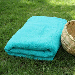 Heelium Bamboo Bath Towel 1500 Gsm | Ultra Absorbent 3x Softer Than Cotton Towels (Teal)- Pack Of 3