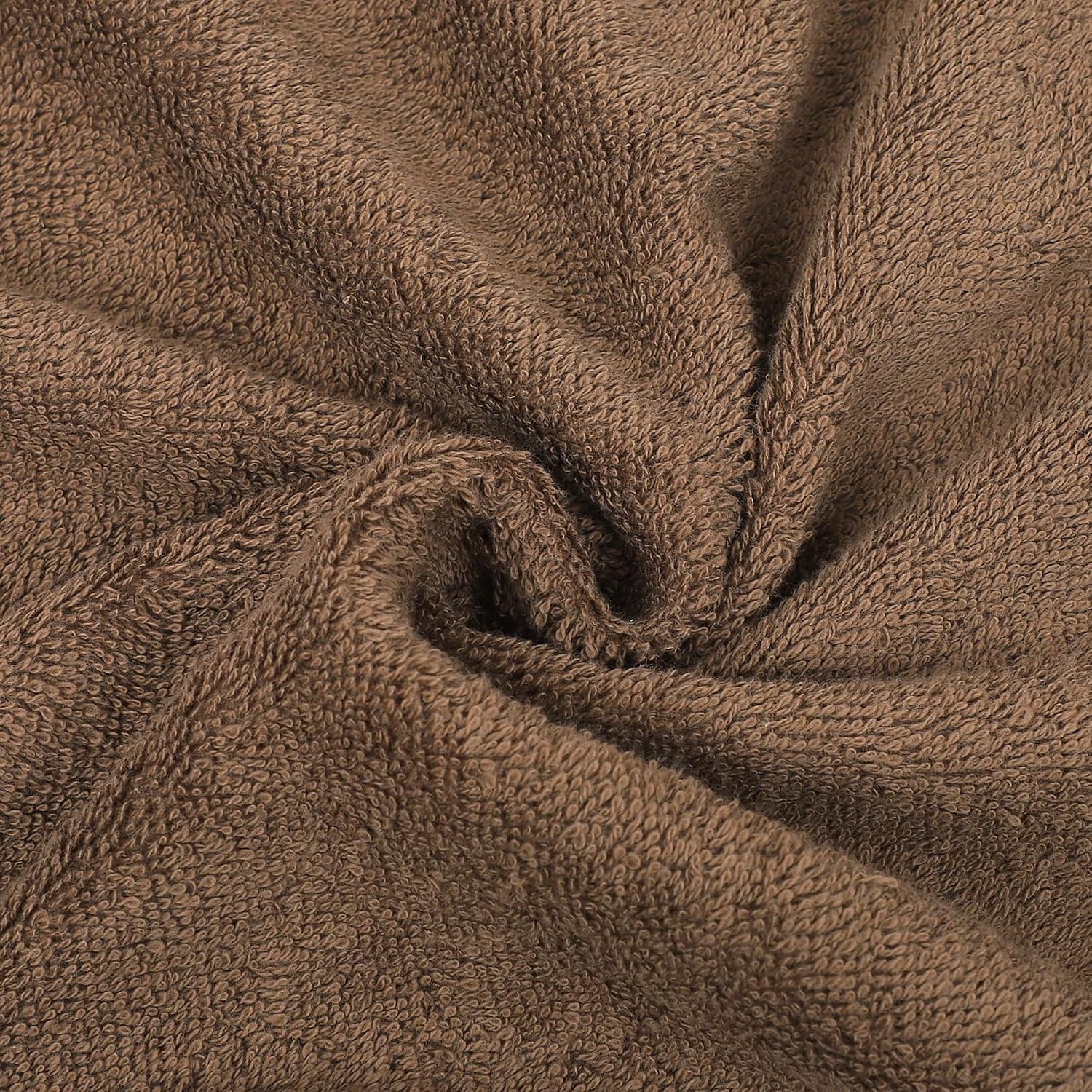 House Of Terry 100% Cotton Bath Towel 1000 Gsm | Quick Dry, Soft & Absorbent, Fade-Resistant, Skin-Friendly Large Size Towel (Spring Green & Brown) - Pack Of 2