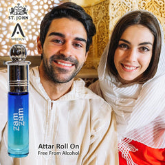 St. john Zam Zam Roll On Attar 8ml 0.2 Fl.oz. | Best Suited For Partywear & Dailywear Attar For Unisex